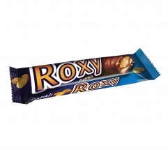 ROXY cocoa coated nugat, peanuts  and caramel bar 45gr